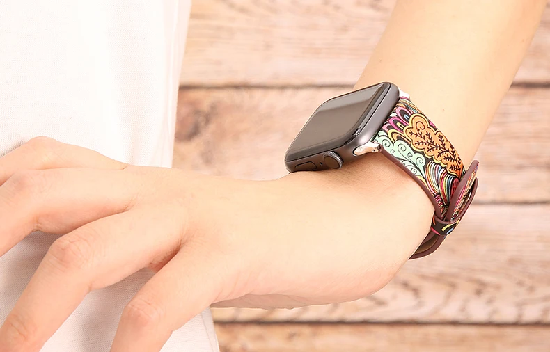 Ремешок для apple watch 42 мм 38 мм 44 мм 40 мм кожаный ремешок pulseira аксессуары для apple watch браслет correa iwatch 4 3 2 1