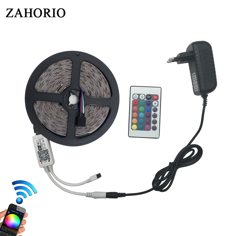 RGB светодиодный светильник 5 м 10 SMD2835 гибкая светодиодная лента Светодиодная 15 20