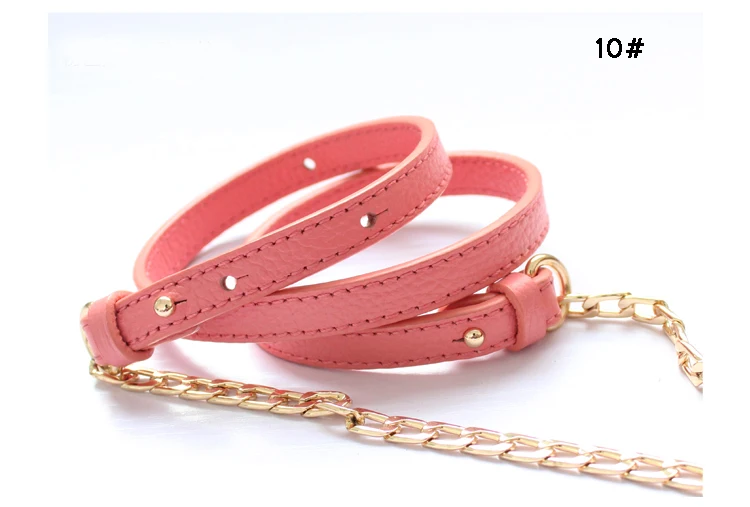 Роскошные пояса из натуральной кожи+ цепи сумка Strap95-123CM регулируемый ремешок через плечо Замена интимные аксессуары