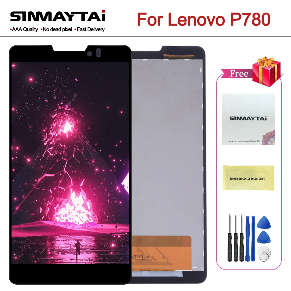 ЖК дисплей с дигитайзером тачскрина в сборе для Lenovo P780|Экраны мобильных