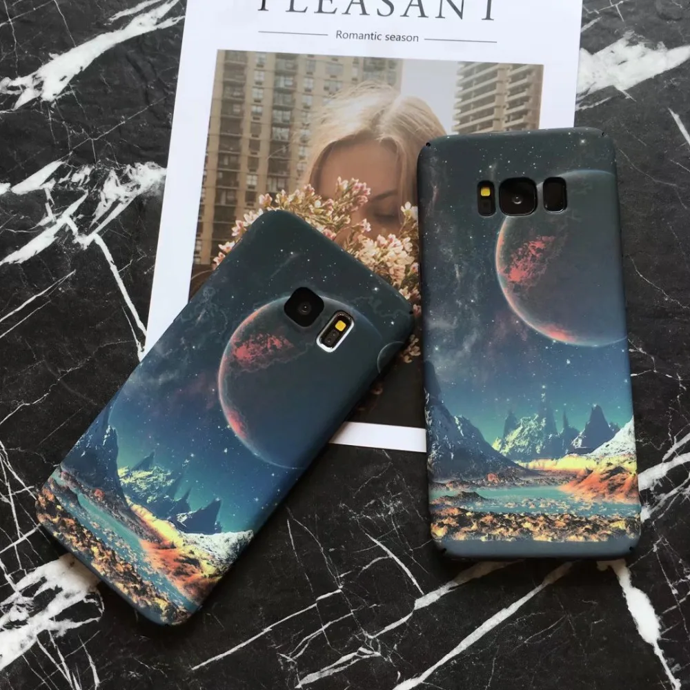 Светящийся в темноте чехол из поликарбоната для Samsung Galaxy S10 S8 S9 Plus S10E S7 Edge Note 8 9 10 Pro