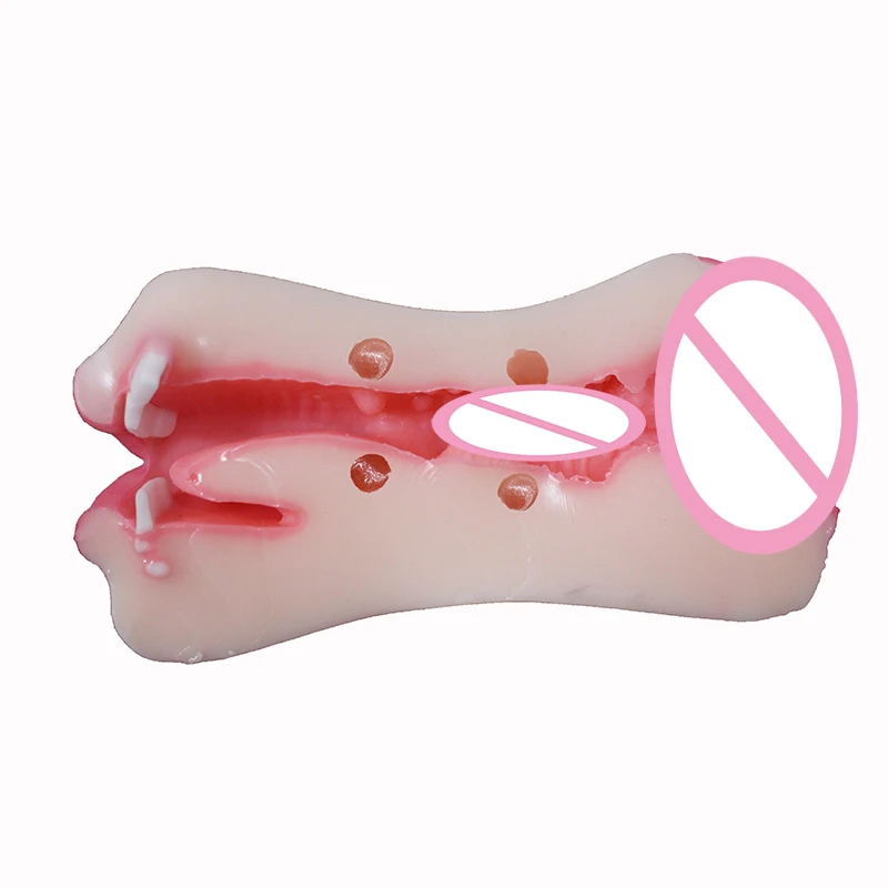 4D имитированные влагалищные зубы Глубокая глотка с 2 кольцами Задержка эякуляции