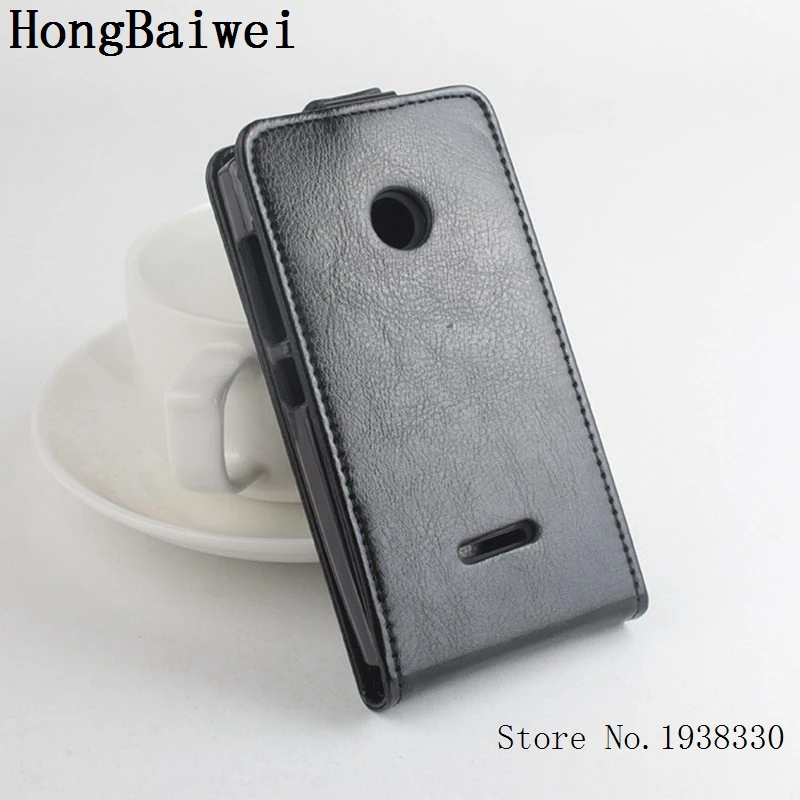 Hongbaiwei Роскошный кожаный флип чехол для Nokia Microsoft Lumia 532 Dual Sim сотовый телефон задняя