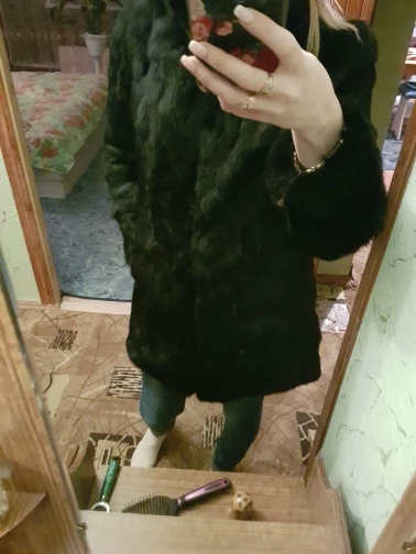 Новинка,, пальто из натурального кроличьего меха, Женская куртка из кроличьего меха, длинное пальто из кроличьего меха, зимняя верхняя одежда, большие размеры, F893