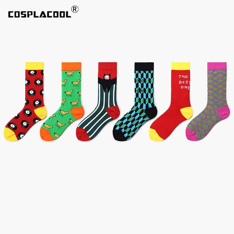 Носки [COSPLACOOL] в художественном стиле милые хлопковые носки унисекс банан модные