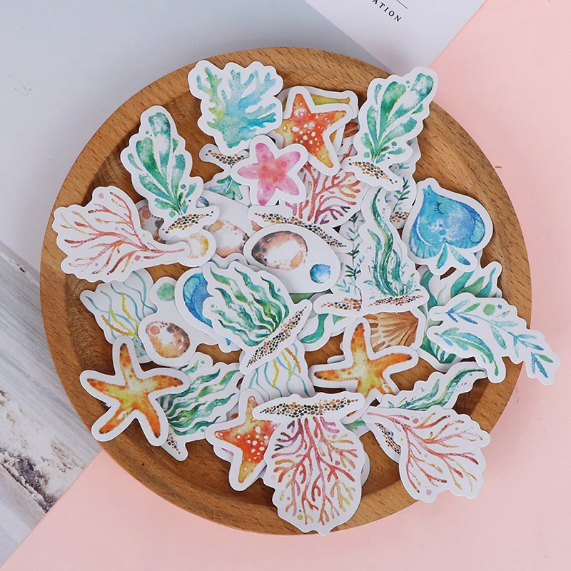 40 шт./кор. подводный мир пуля журнал Декоративные Канцелярские наклейки