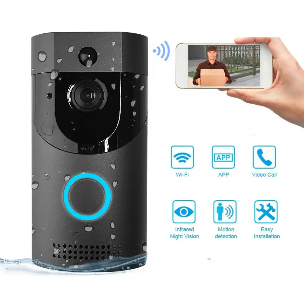 Aimitek B30 WIFI дверной звонок ip камера безопасности водонепроницаемая смарт видео 720P