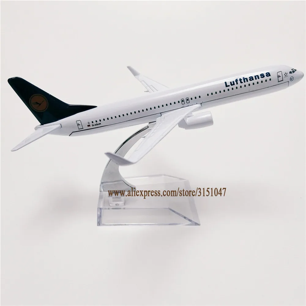16 см Air Германии Lufthansa Boeing 737 B737 800 модель самолета металл литья под давлением