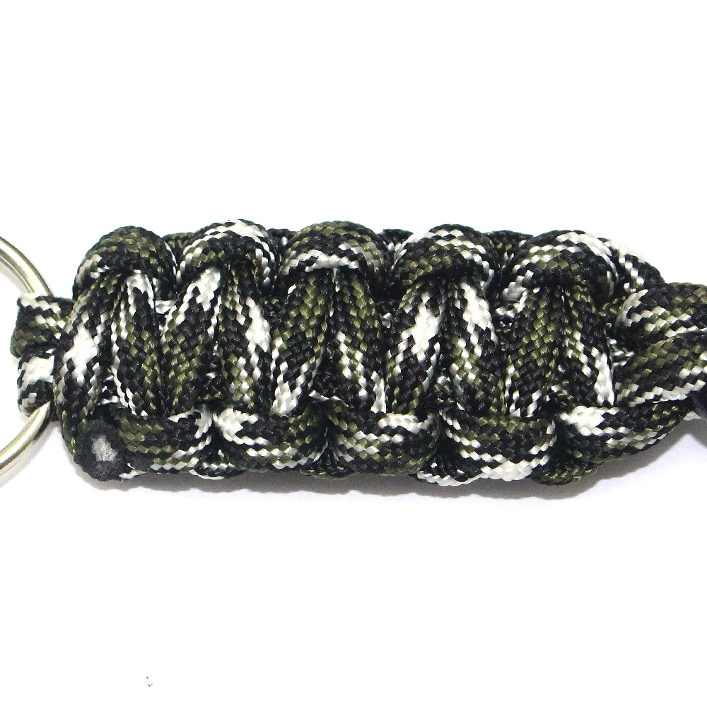 Универсальныe для использования в походных условиях Paracord шнурки Брелоки для ключей связка для ключей с Карабин Paracord брелок для выживания