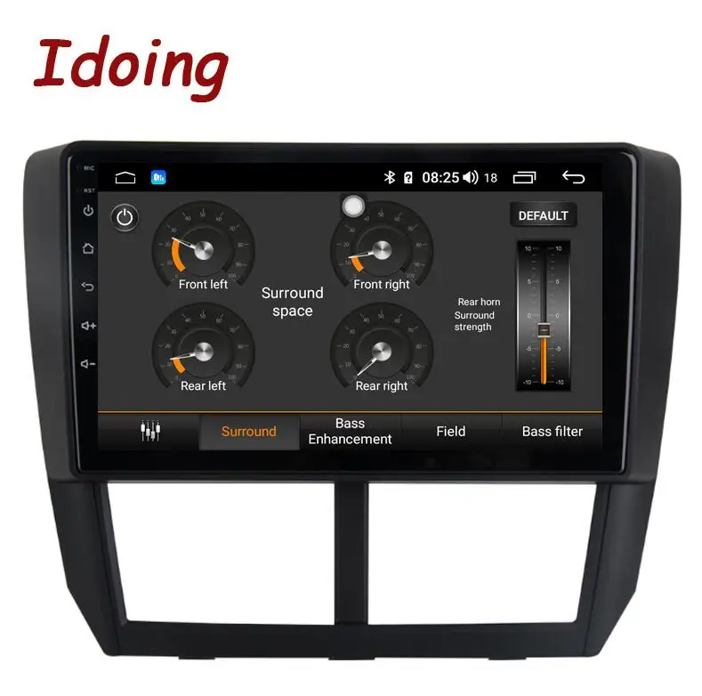 Standard Idoing 1Din " Автомобильный Радио gps мультимедийный плеер Android 8,1 для Subaru Forester 2008-2012 4G+ 64G Восьмиядерный навигатор быстрая загрузка - Цвет: Standard