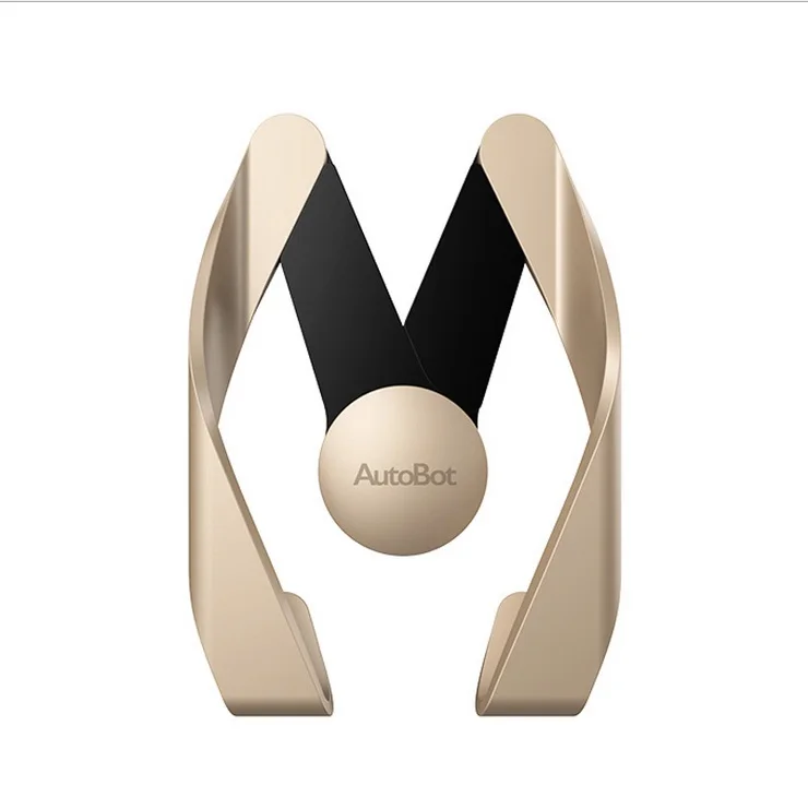 Gold Bbfly-SC699502 алюминиевый сплав Автомобильная поддержка мобильного телефона, Тип зажима(воздушный выход стиль - Цвет: Gold