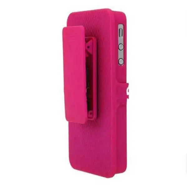 Levanabuy Rhombus Pattern With Rotating Clip Sliding Plastic Case For for iphone 4S |