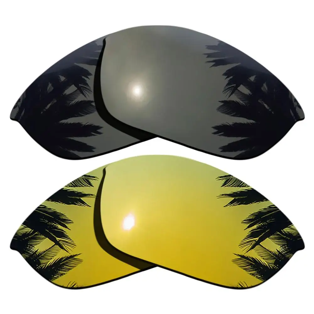 Черный & с покрытыем цвета чистого 24 каратного золота зеркальные Поляризованные