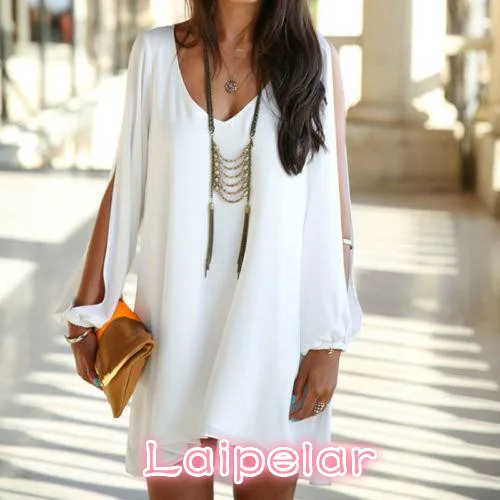

Plus Size Women Clothing Casual Summer Loose Sexy Vestidos A-line Laipelar