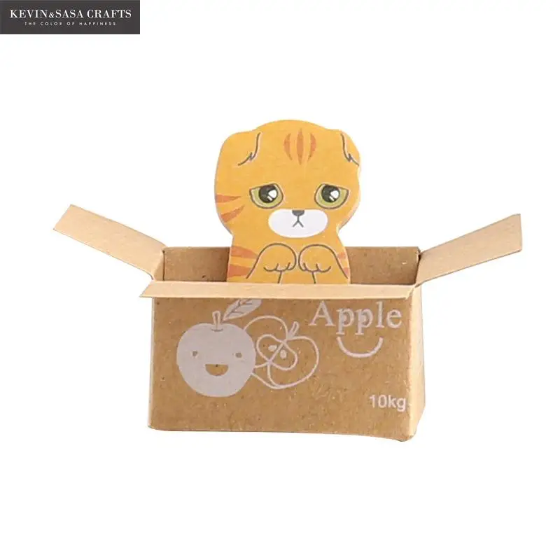Милая коробка кошки блокнот 30 страниц Kawaii офисные принадлежности DIY Дневник наклейки стационарный набор бумажные поделки отличный подарок высокое качество