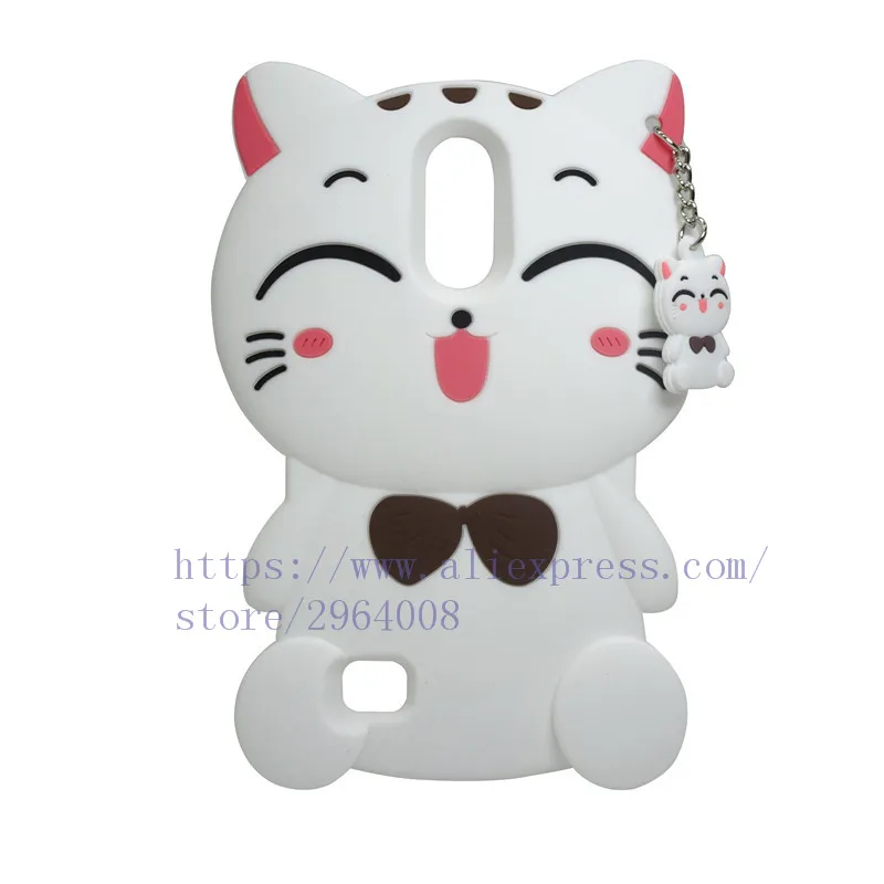 TRISEOLY 2017 чехол для LG K10 силиконовый 3D с изображением из мультфильма Lucky Cat задней