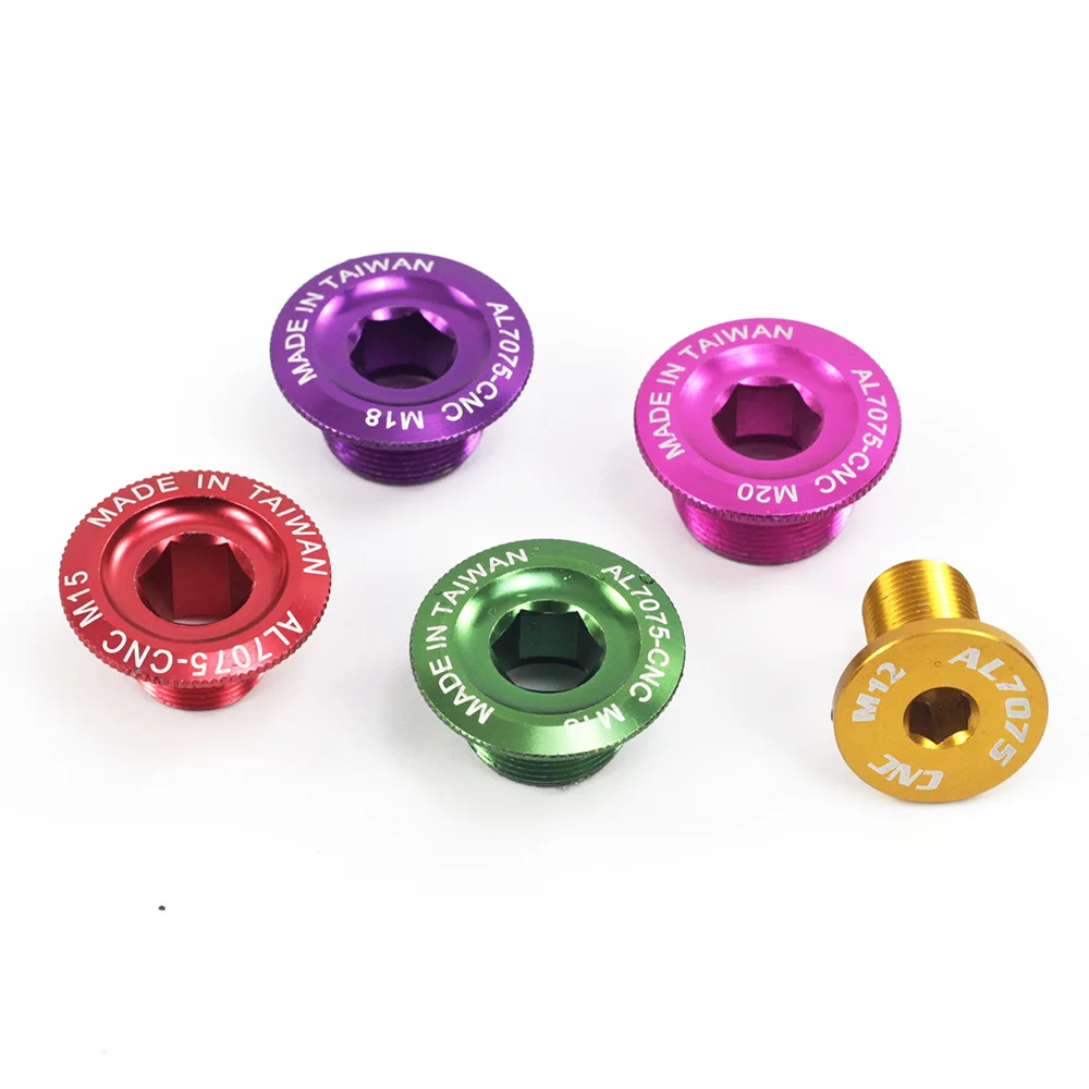 Silverock 7075 Нижний Кронштейн BB крышка чашки болт рукоятки M12 M15 M18 M20 дорожный MTB велосипед передняя Звездочка шатун крепежный болт
