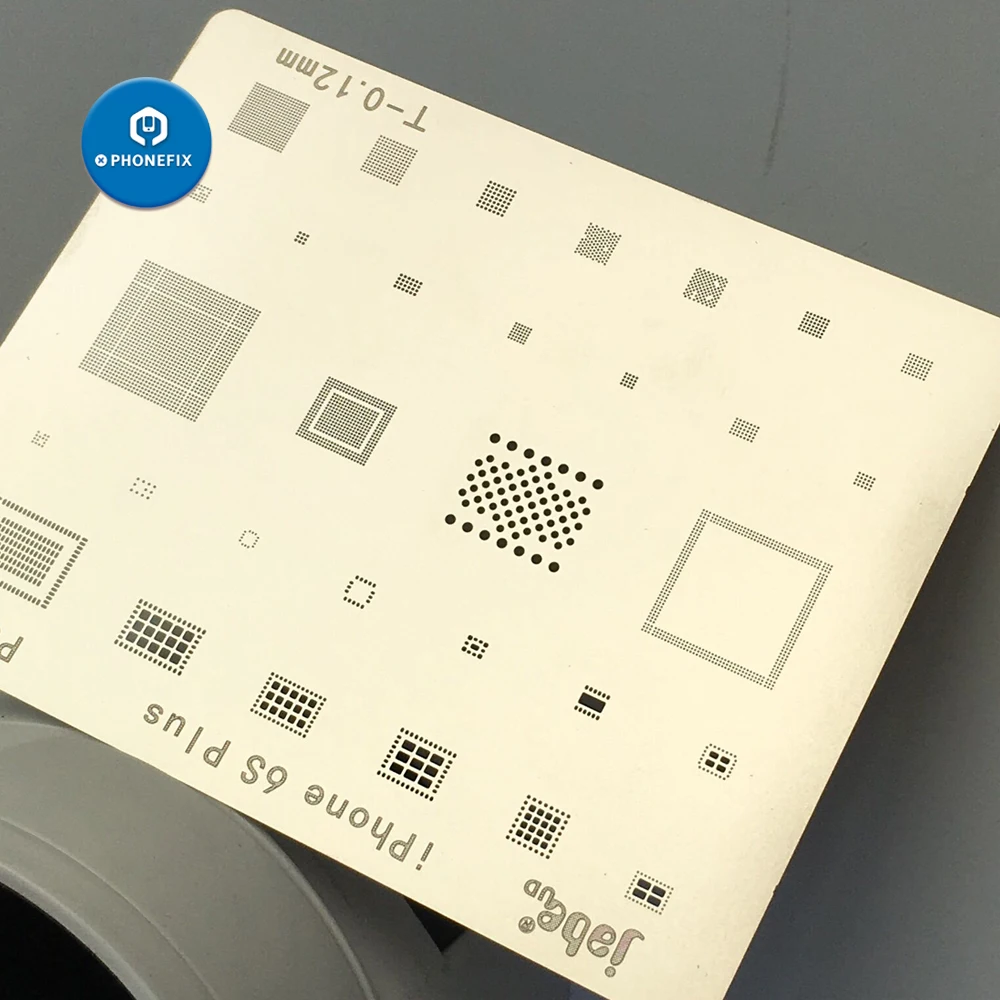 PHONEFIX 0,12 мм толщина BGA растительная жестяная пластина для iPhone 5 5S 6 6plus 6S cpu NAND Flash реболлинговая пайка трафареты Комплект