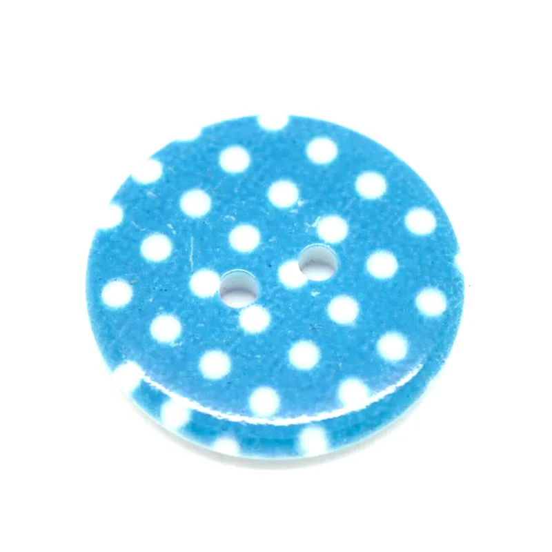 Круглые полимерные пуговицы в горошек 50 шт.|sewing buttons|buttons for kidsbuttons buttons |