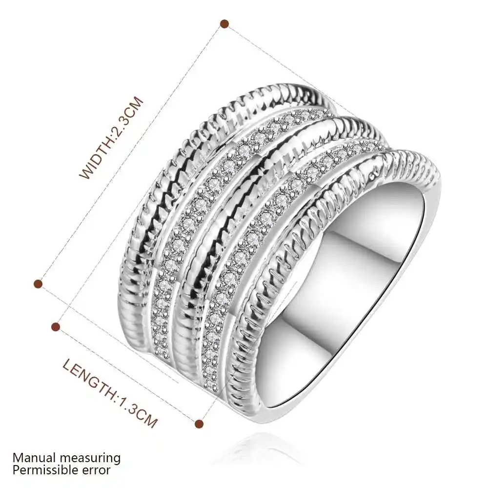 Хит продаж великолепные кольца с серебряным покрытием для женщин модные цены в