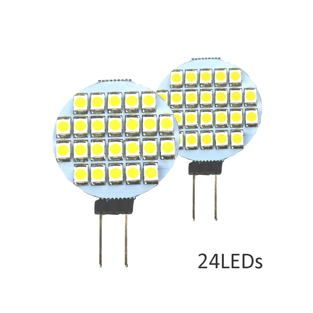 G4 Базовая Светодиодная лампа 24 5050 SMD светодиодный светильник Кукуруза DC12V Vifat