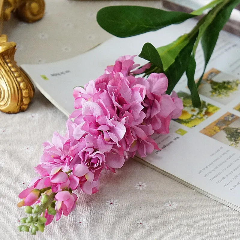 purple pink A Искусственные фиолетовые цветы, искусственные цветы для дома, свадьбы, фотографии, украшения сада, сделай сам, искусственные цветы, гиацинт - Цвет: purple pink A