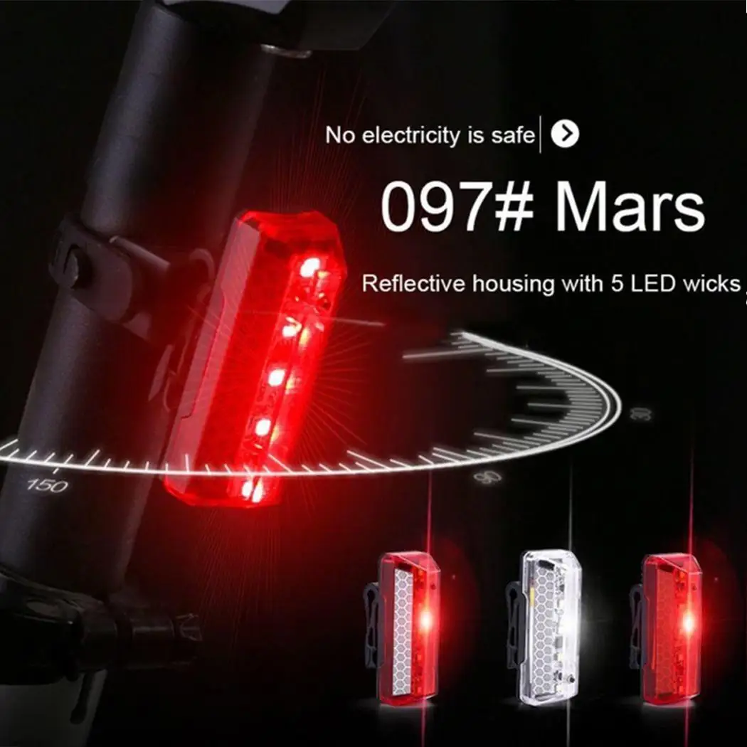 Светодиодный фонарь для езды на велосипеде USB перезаряжаемый водонепроницаемый