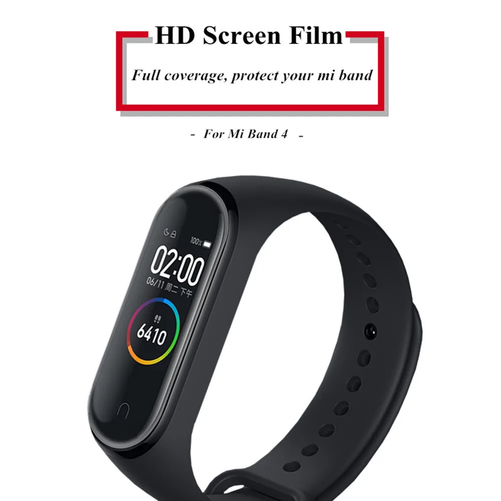 Mi band 4, 5 шт., 2 шт., 1 шт., защитная пленка для экрана, Защитная пленка для Xiaomi mi band 4, против царапин, mi band 4, браслет mi band 4