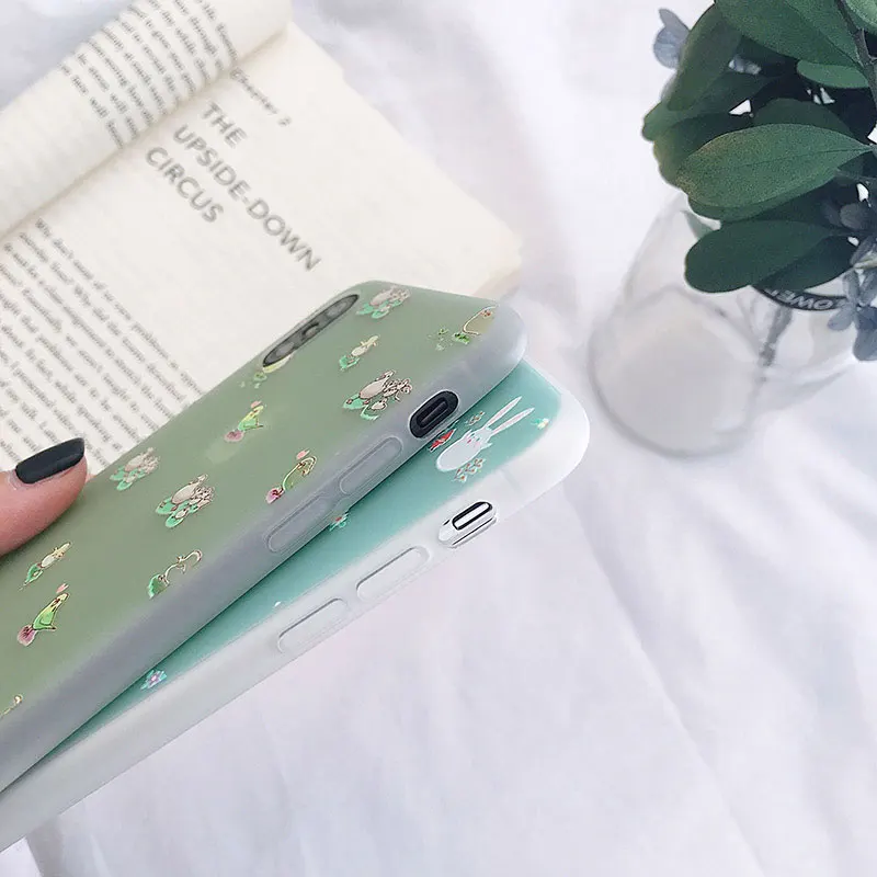 Чехол для телефона с кроликом Boucho Cute Cartoon Chick iPhone XS MAX XR X мягкий чехол из ТПУ 6 6S 7 8 Plus