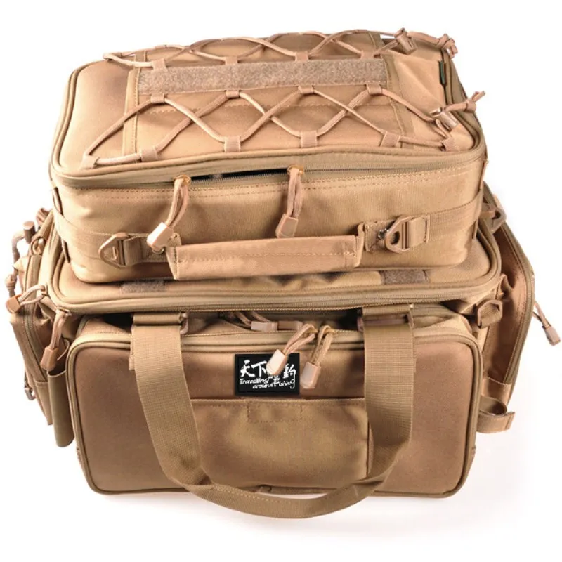 

Fishing Tackle Bag 1200D PVC Waterproof Army yellow Multi-Purpose Bag For Fly Fishing Accessories Winter Fishing Backpack Pesca