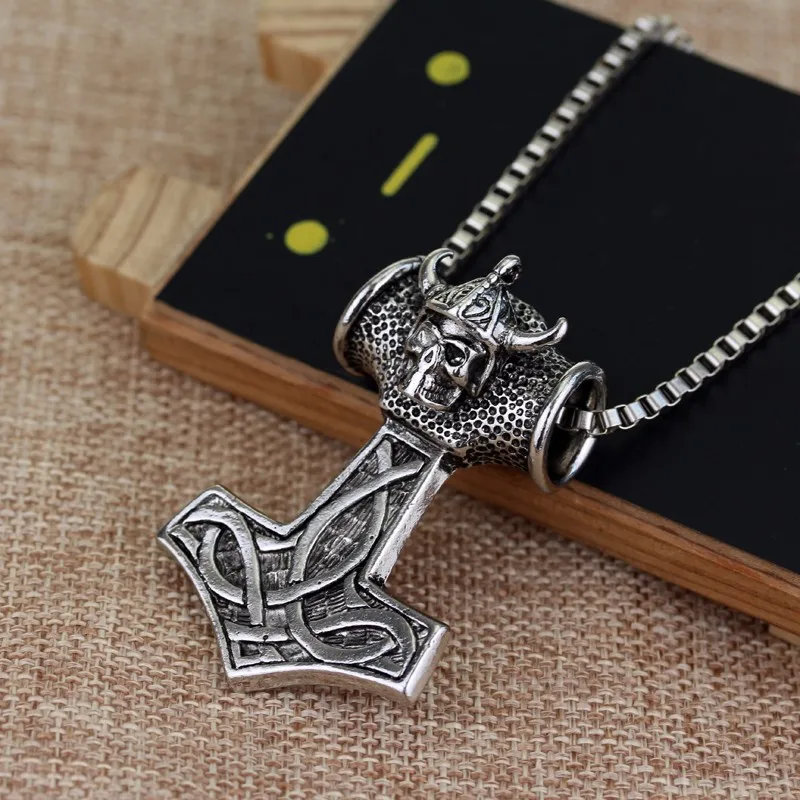 10 стилей Мститель Тор ожерелье молоток Темный мир сплав THOR'S HAMMER Magick Мужская подвеска ожерелье ювелирные изделия Прямая поставка
