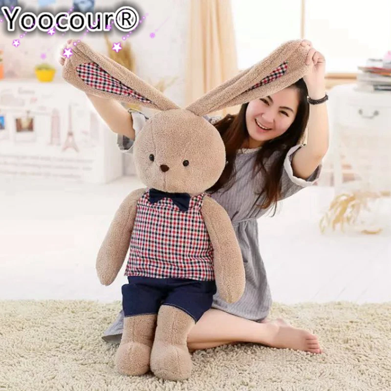 1 шт., 60/80 см, кукла Лаки, Kawaii, кролик с длинными ушами, плюшевое и мягкое животное, игрушка, кролик, подарок на день рождения, Рождество, детские игрушки для девочек