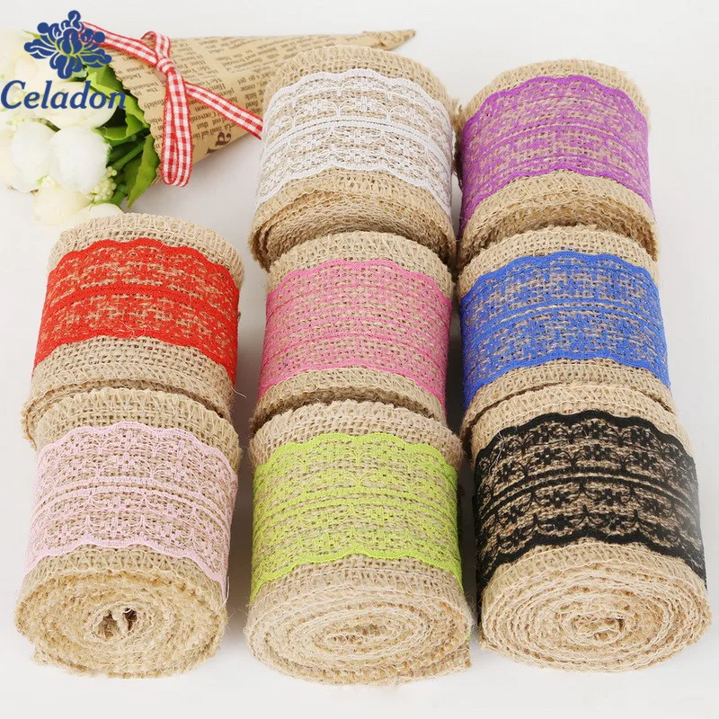 Лента из льняной кружевной ткани рулон лент ленты для подарков упаковочные