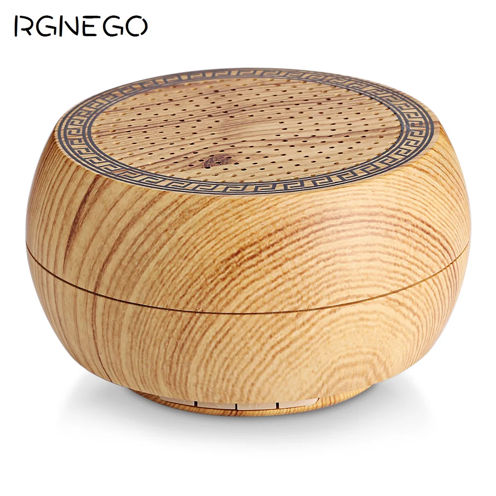 RGNEGO K2000 открытый Беспроводной Bluetooth Динамик Мини Деревянный плеер с светодиодный