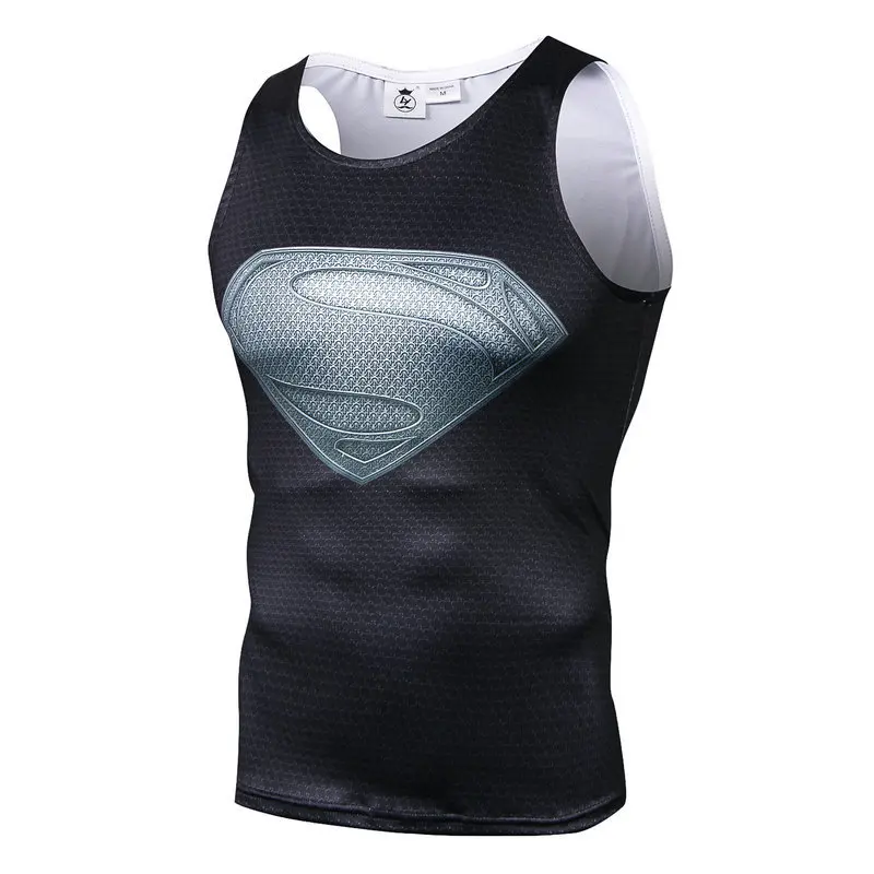 Новый жилет для бега Marvel Hero Superman с креативным 3D принтом тонкая летняя майка без