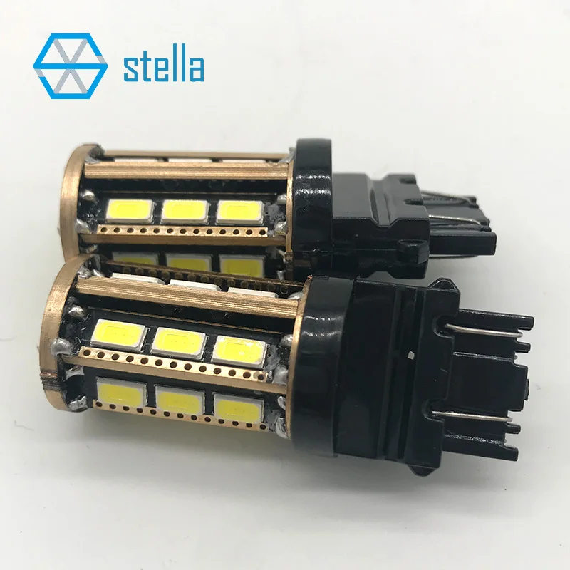2шт T25/3157 P27/7W светодиодный авто лампа Янтарный/красный/белый стоп светильник