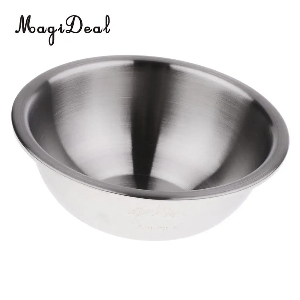 20cm Diameter MagiDeal пищевая миска из нержавеющей стали 304 для кемпинга, посуда для пикника, тарелка 16 см, 18 см, 20 см, 22 см, 24 см - Цвет: 20cm Diameter