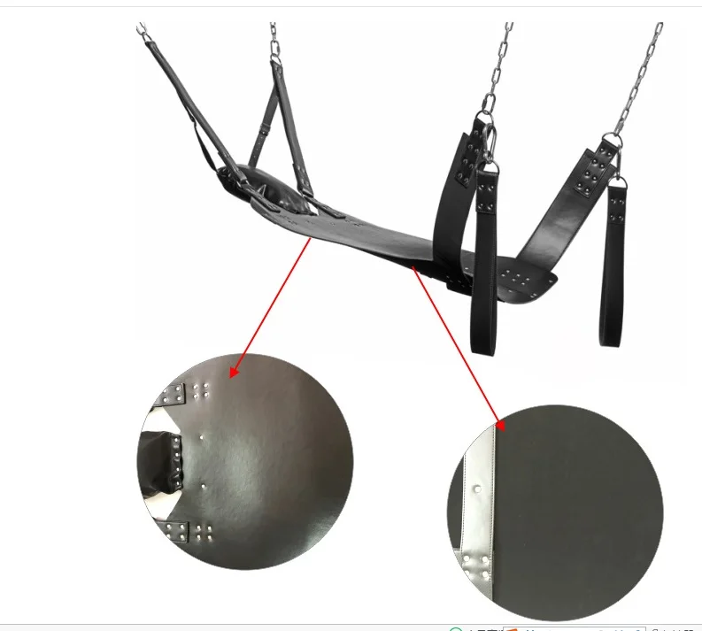 Высококачественный Двухслойный Кожаный слинг секс гамак кресло качели кожаная