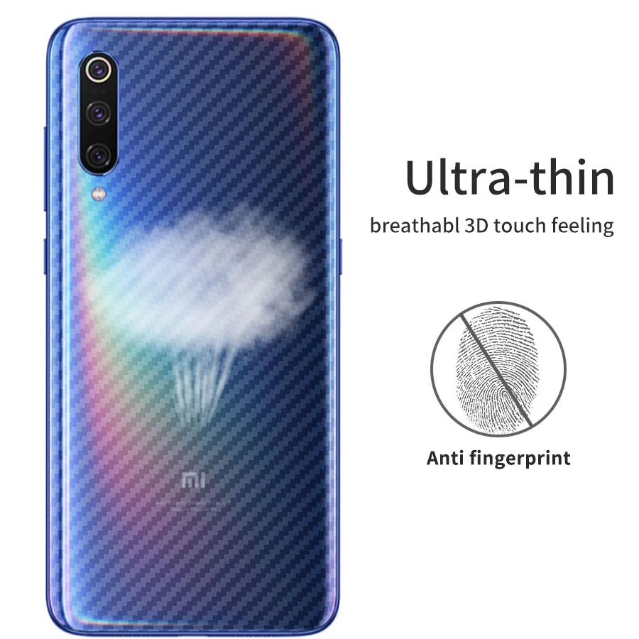 Углеволокно для Xiaomi mi 9 SE Red Note 7 пленка мягкая задняя наклейка с защитой экрана
