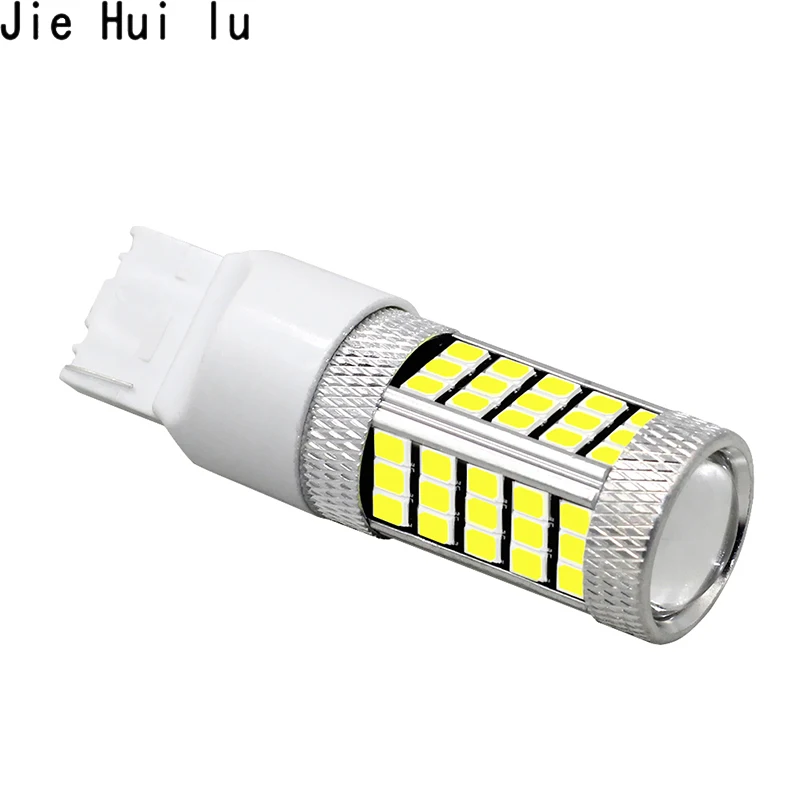 1 шт. T20 7443 7440 T25 3157 3156 светодиодный Белый 66 SMD 2835 Автомобильный задний Задний сигнал