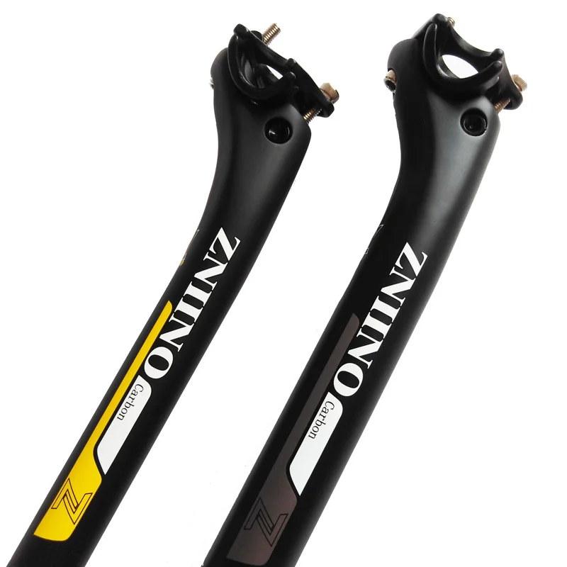 2020 New ZNIINO 20mm Carbon offset Seatpost 27.2/30.8/31.6*400mm black Bike Cycling Parts MTB/Road seat post 6colors | Спорт и