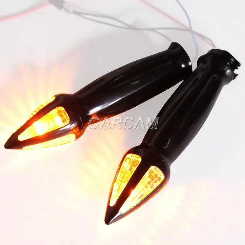 Бесплатная доставка 2x черные рулевые поворотники 1 дюйм для мотоцикла Honda Yamaha