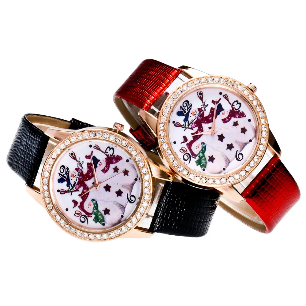 

Ladies WristWatches Santa Claus Women Watch Reloj Mujer Creative Watches Fashion Diamond Female Luxury Dress Zegarek Damski W