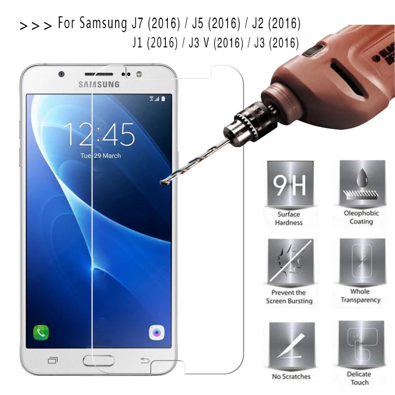 Защитная Взрывозащищенная пленка из закаленного стекла для Samsung Galaxy J7 J5 J2 J1 J3 2016