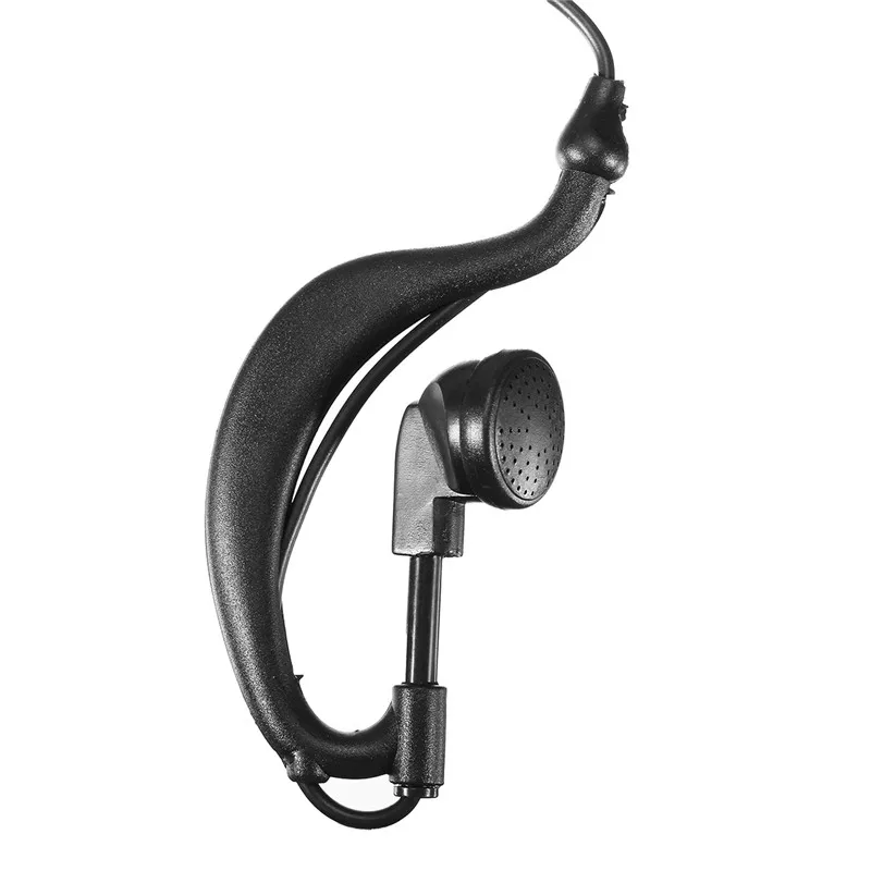 LEORY Black 90 см G образная гарнитура наушники с микрофоном для Motorola Radio Walkie Talkie CP040 2