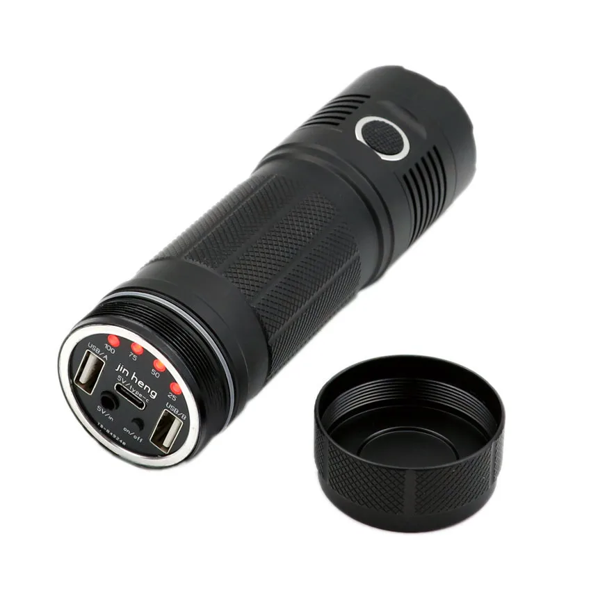 Мощность ful XHP70.2 XHP70 XHP50.2 XPL L2 светодиодный USB фонарик водонепроницаемый перезаряжаемый 3x18650 Внешний аккумулятор фонарь Портативная зарядка
