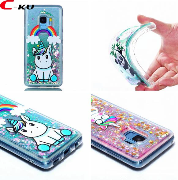 Мягкий гелевый Чехол для Samsung Galaxy S9 S8 Plus A6 A8 2018 J330 J530 J730 Bling Sparkle Cover 1