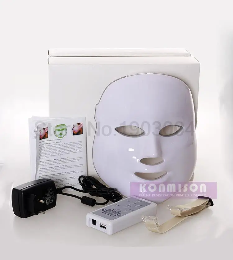 Home Use Photon Korean LED Photodynamic Facial Mask Beauty Instrument Anti acne Skin Rejuvenation led mask facial treatment | Красота и