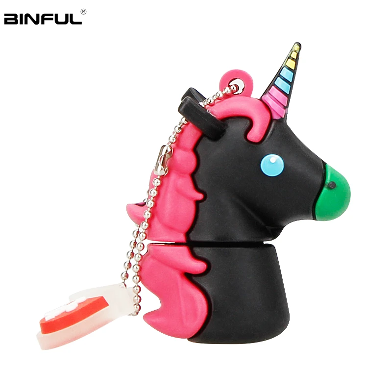 Классическая usb-флешка с единорогом, 32 ГБ, милый мультяшный Usb флеш-накопитель, 128 ГБ, 64 ГБ, 16 ГБ, 8 ГБ, 4 Гб, флеш-накопитель, Usb 2,0, прекрасный подарок, карта памяти