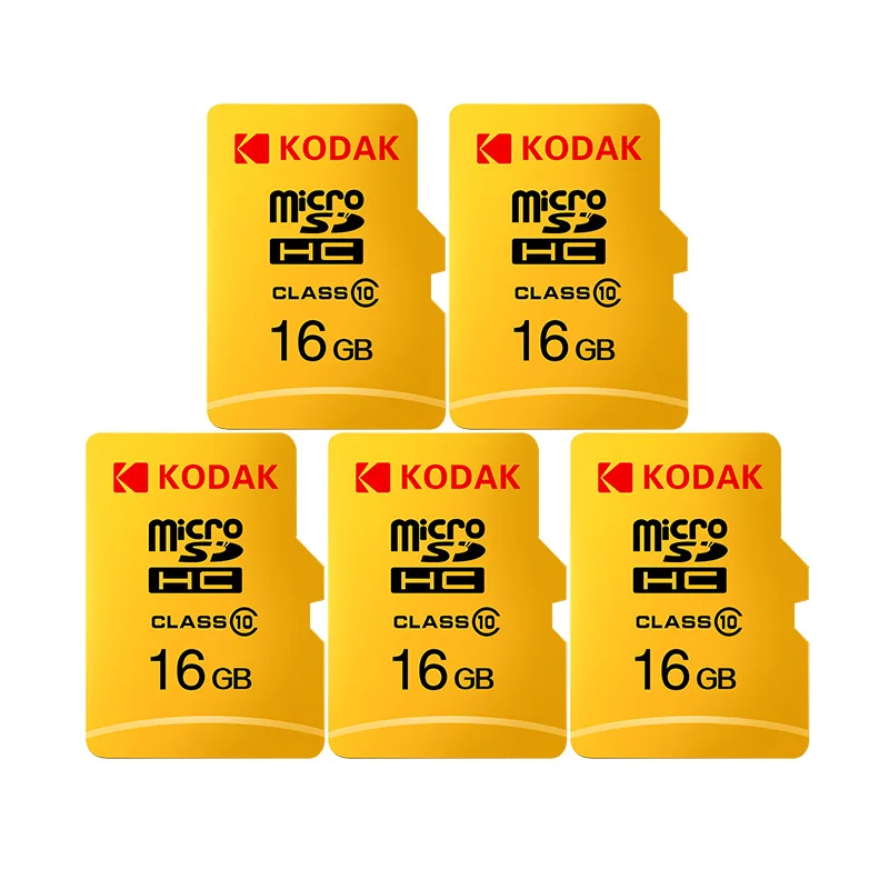 16GB 5 pieces Карта флеш-памяти KODAK U1 128 Гб 64 ГБ 32 ГБ 16 ГБ Micro SD карта tarjeta de высокоскоростная карта памяти MicroSD карта TF/SD карта класса 10 - Емкость: 16GB 5 pieces